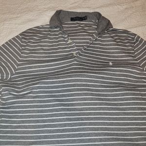 Polo Ralph Lauren Polo Size XL gray stripped exc condition